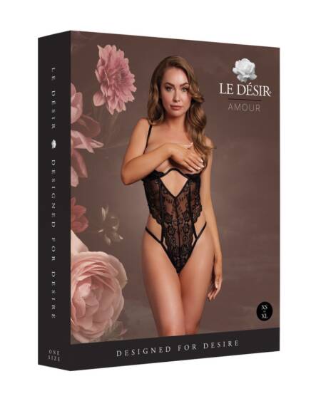 BODY LACE UNDERWIRED PRETO LE DÉSIR