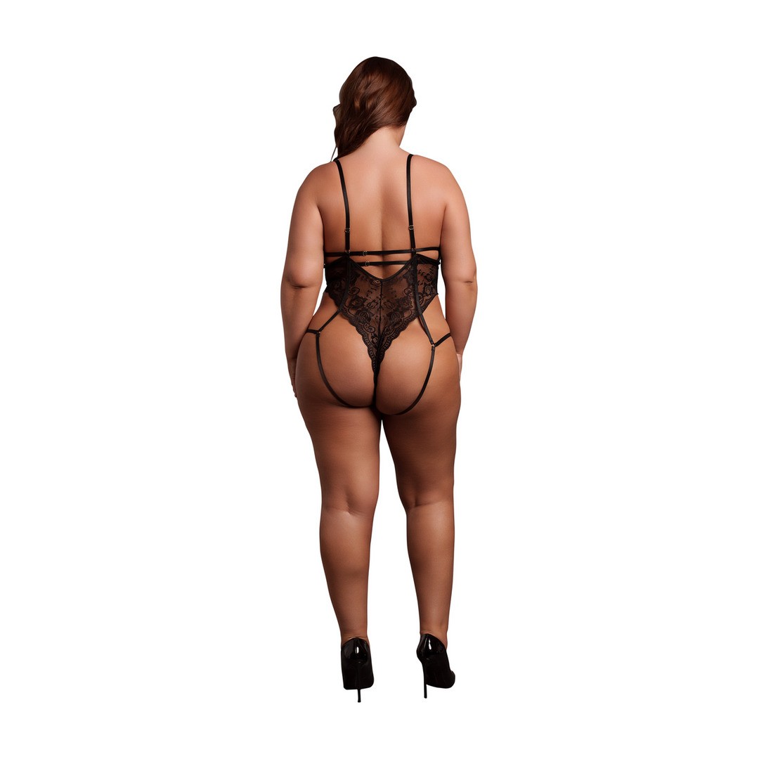 BODY LACE UNDERWIRED PRETO TAMANHO QUEEN LE DÉSIR - Image 4