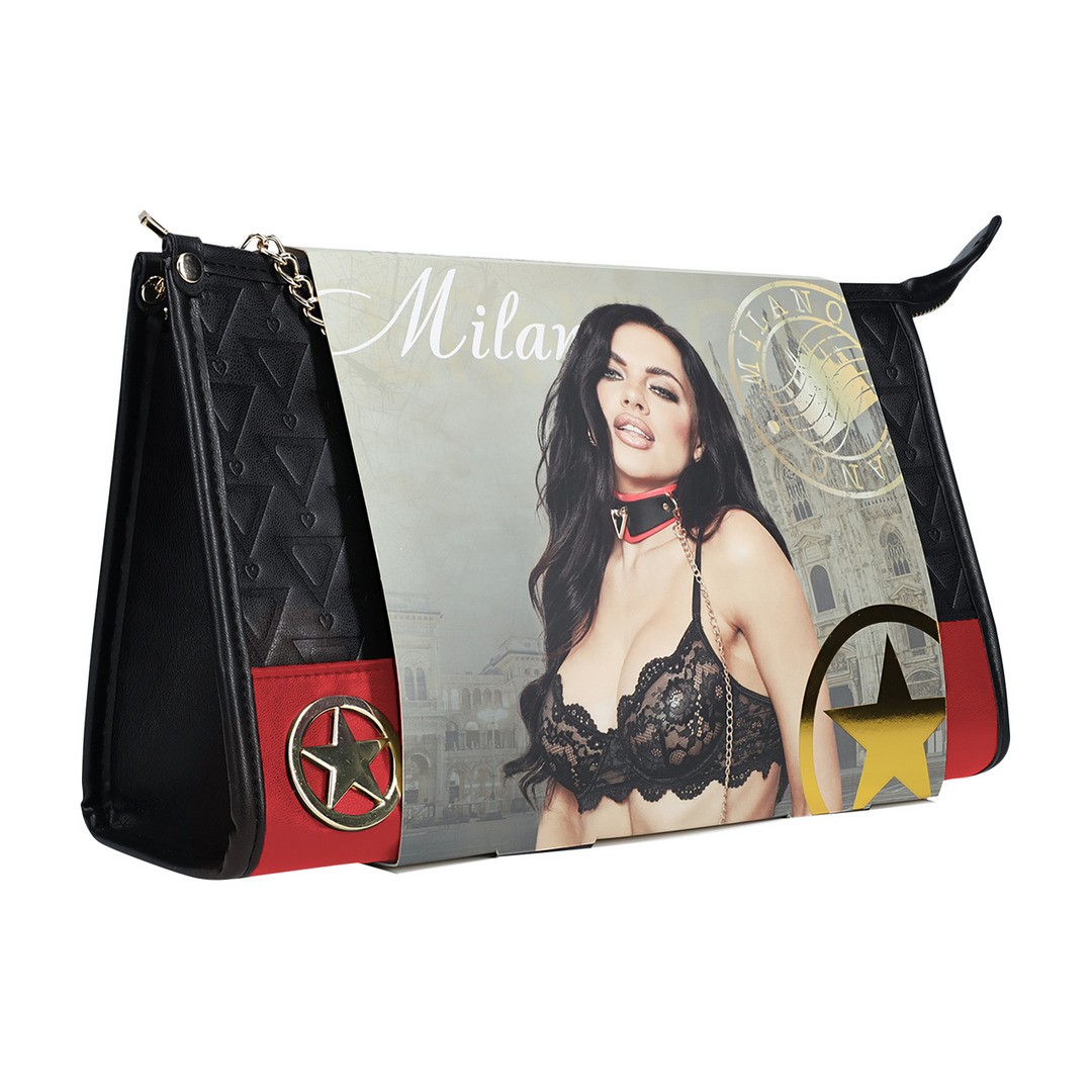 KIT COM BOLSA MILAN COLLECTION PRETO/VERMELHO OUCH! - Image 4