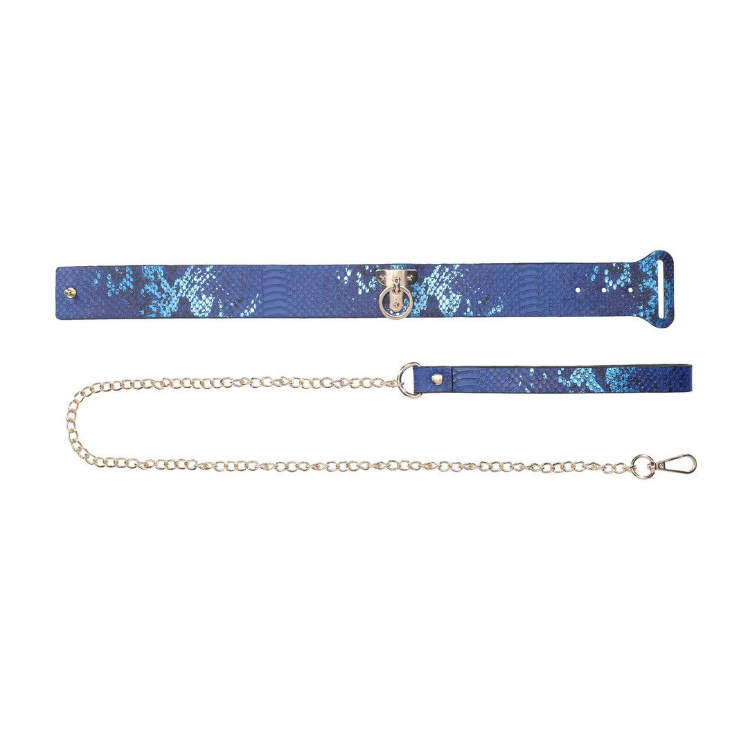 COLEIRA COM TRELA FLORENCE COLLECTION AZUL OUCH! - Image 3