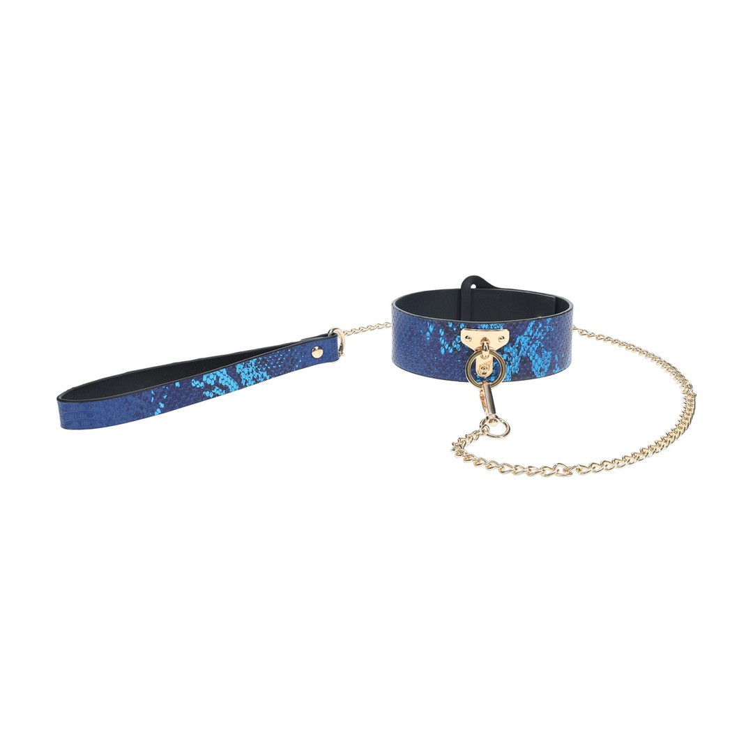 COLEIRA COM TRELA FLORENCE COLLECTION AZUL OUCH! - Image 4