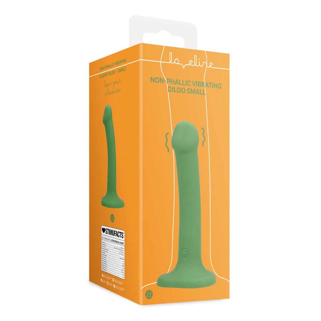 VIBRADOR NON-PHALLIC VIBRATING DILDO PEQUENO FOREST GREEN LOVELINE