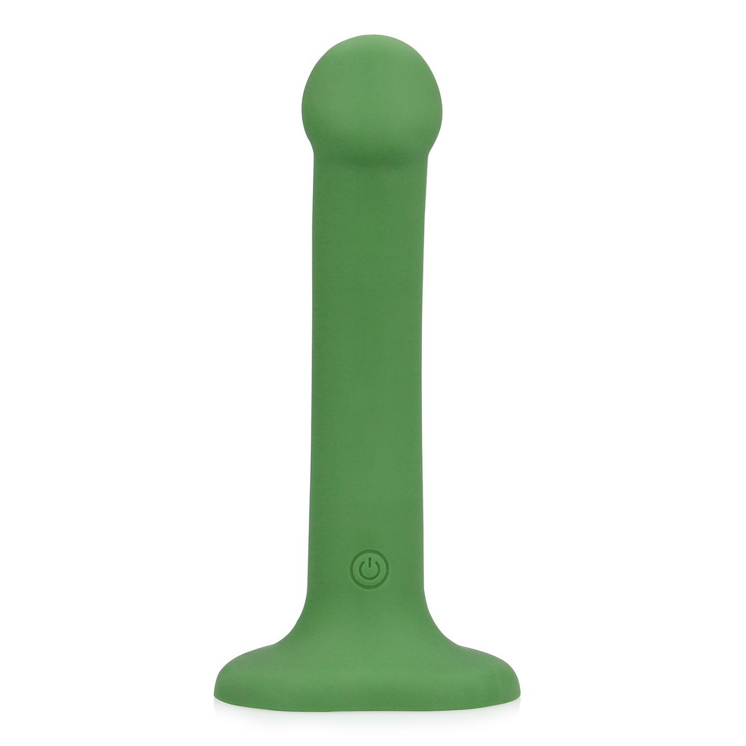 VIBRADOR NON-PHALLIC VIBRATING DILDO PEQUENO FOREST GREEN LOVELINE - Image 7
