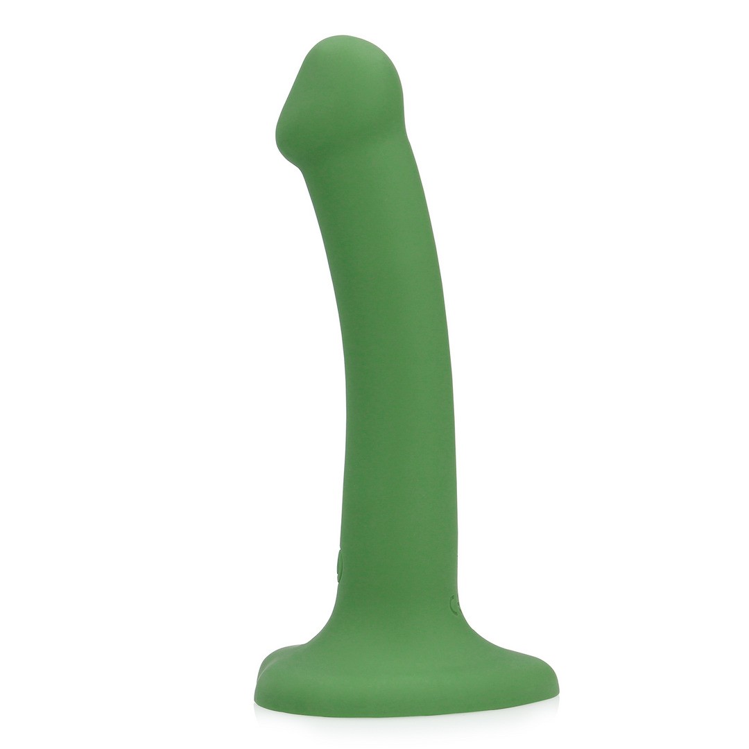 VIBRADOR NON-PHALLIC VIBRATING DILDO PEQUENO FOREST GREEN LOVELINE - Image 4