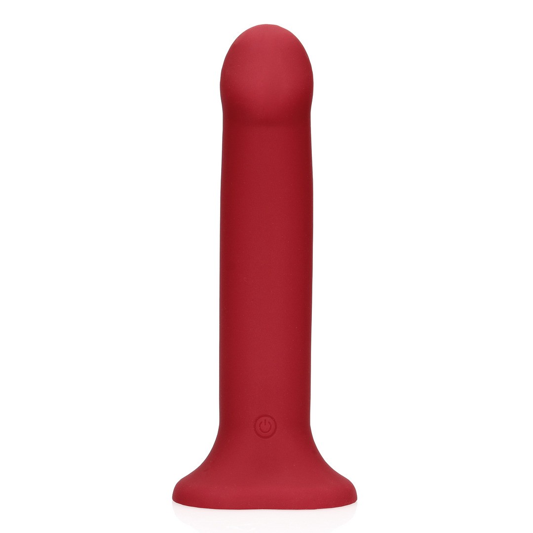 VIBRADOR NON-PHALLIC VIBRATING DILDO GRANDE RASPBERRY RED LOVELINE - Image 7
