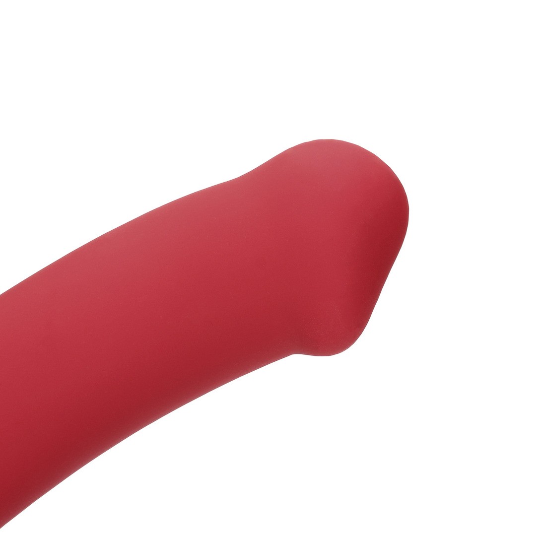 VIBRADOR NON-PHALLIC VIBRATING DILDO GRANDE RASPBERRY RED LOVELINE - Image 6