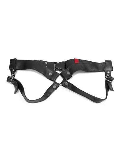 ARNÊS LULÚ LAFEM ARTESANAL 4 CM LEATHER PRETO 'L' - Image 3