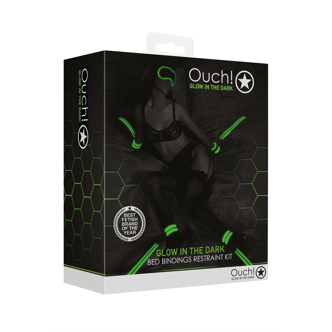 CONJUNTO DE RESTRIÇÕES PARA CAMA FLUORESCENTES GLOW IN THE DARK OUCH! - Image 3