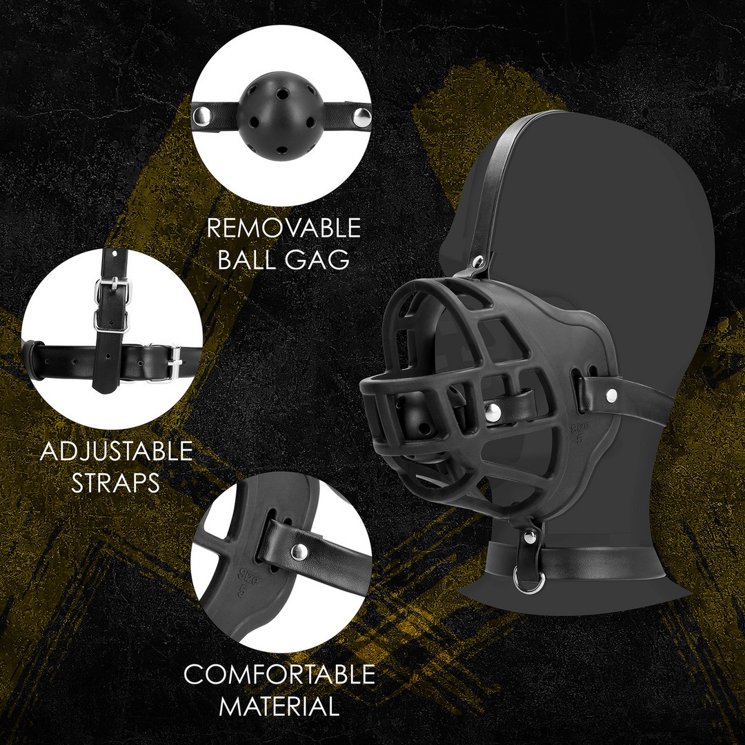 AÇAIME COM MORDAÇA PRETO XTREME OUCH! - Image 2