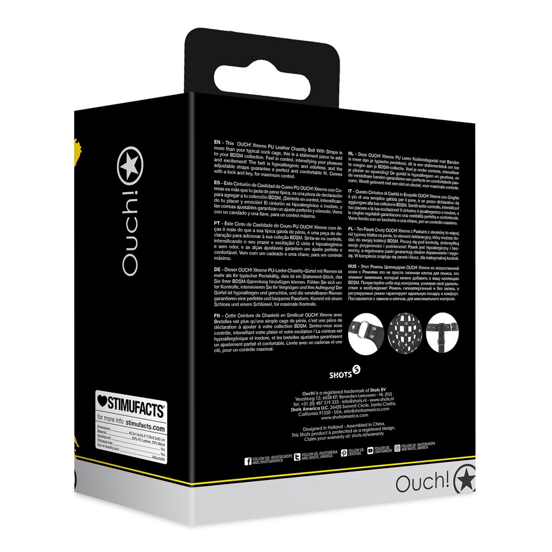 CINTO DE CASTIDADE JOCK XTREME OUCH! - Image 3