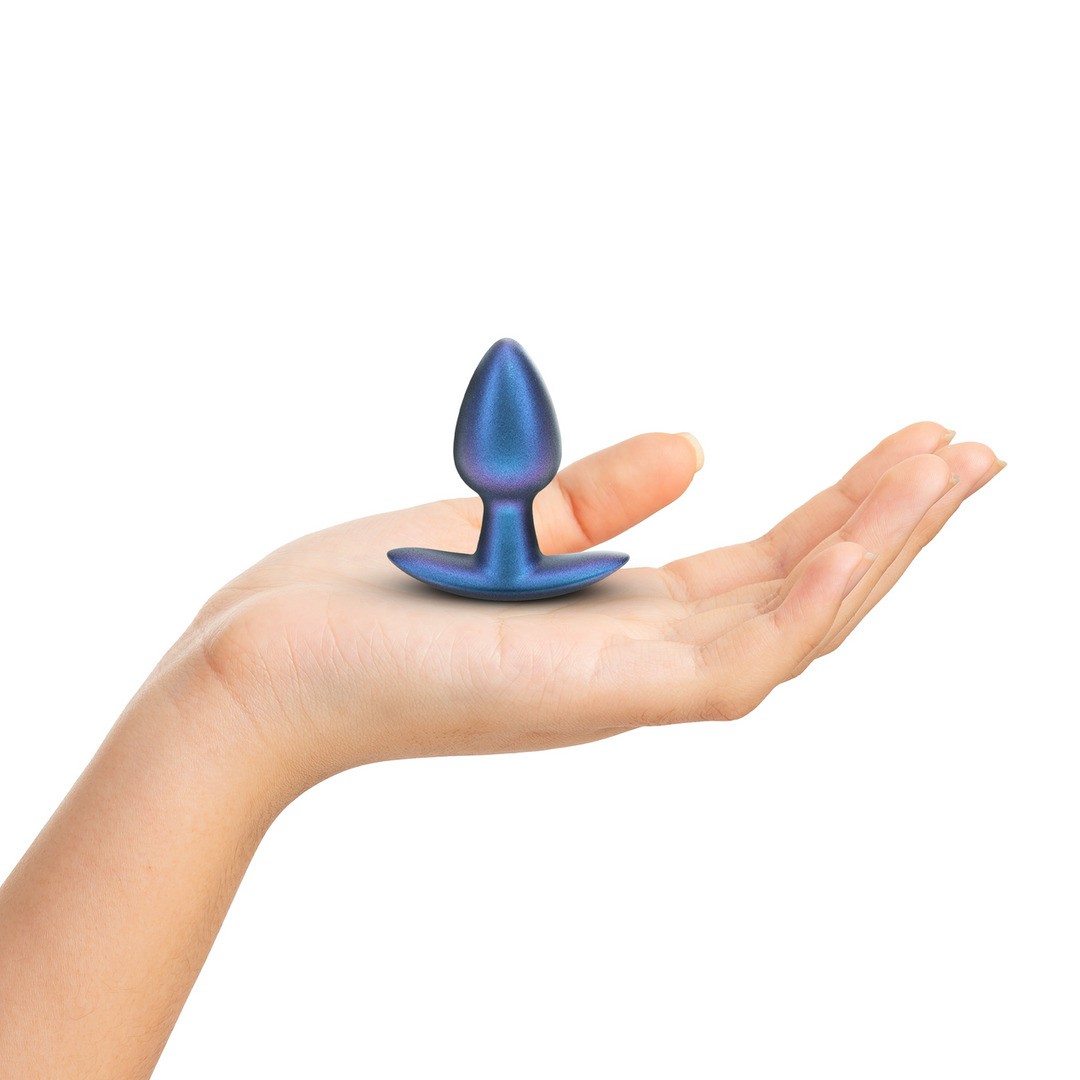 PLUG ANAL SMOOTH SILICONE SMALL 2.6 /6,5 CM METALLIC BLUE OUCH! - Image 4