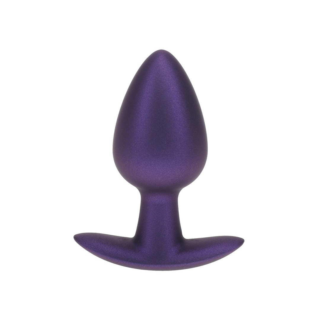 PLUG ANAL SMOOTH SILICONE MEDIUM 3,1 /7,9 CM METALLIC PURPLE OUCH! - Image 5