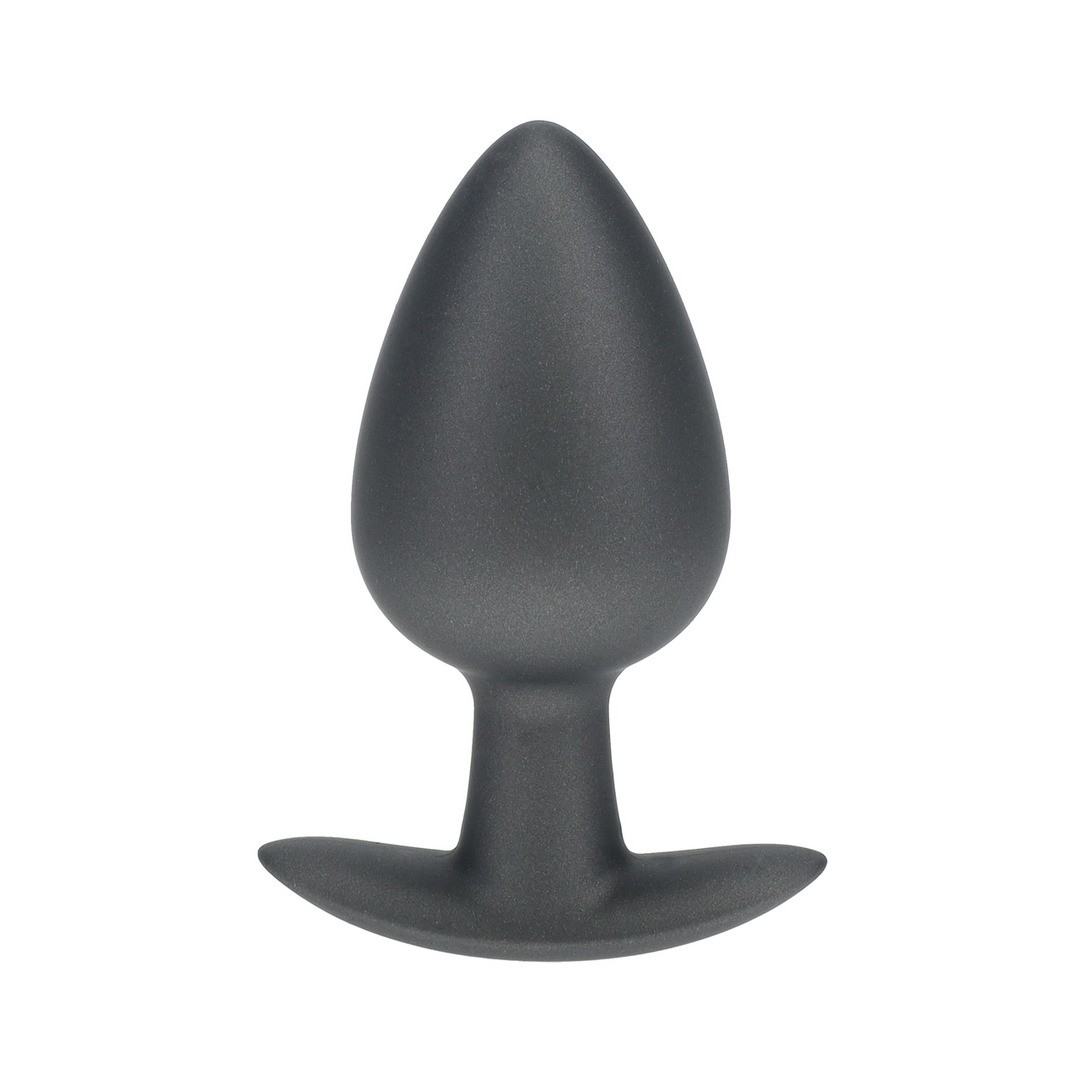PLUG ANAL SMOOTH SILICONE LARGE 3,5 /8,9 CM GUN METAL OUCH! - Image 5