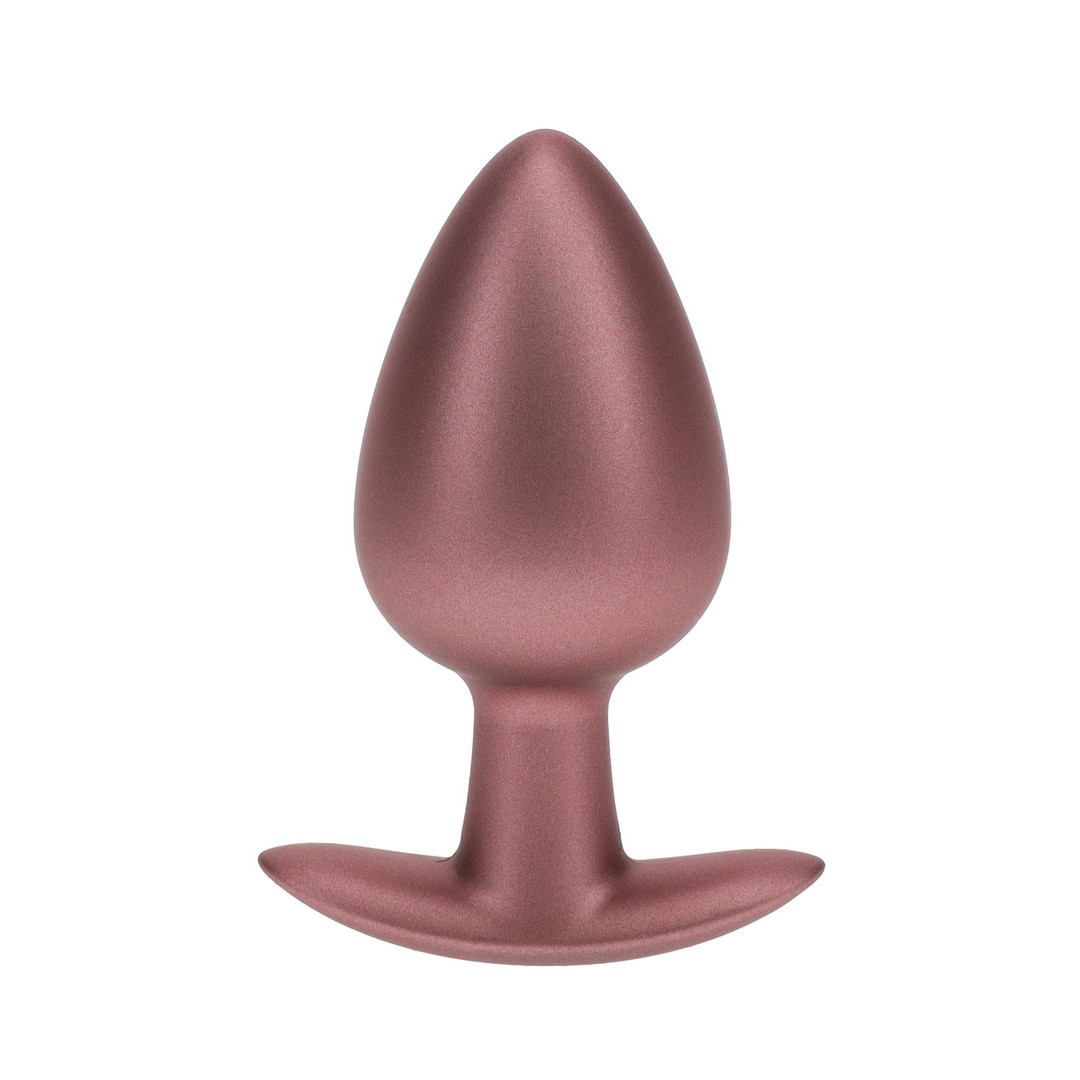 PLUG ANAL SMOOTH SILICONE LARGE 3,5 /8,9 CM ROSE GOLD OUCH! - Image 5