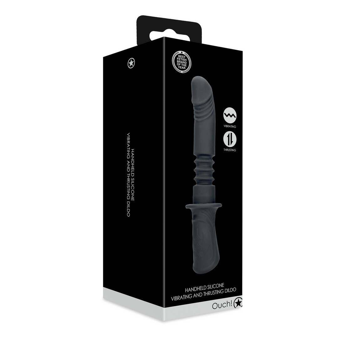 MÁQUINA DE SEXO HAND HELD VIBRATING AND THRUSTING OUCH!
