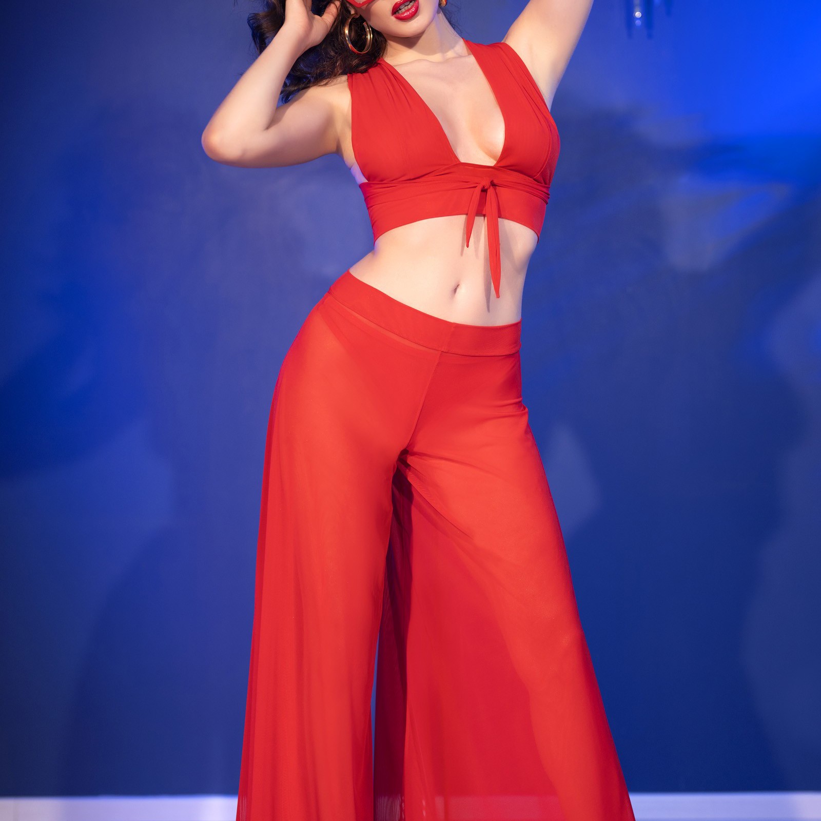 CONJUNTO DE 3 PEÇAS CR-4857 VERMELHO CHILIROSE - Image 8