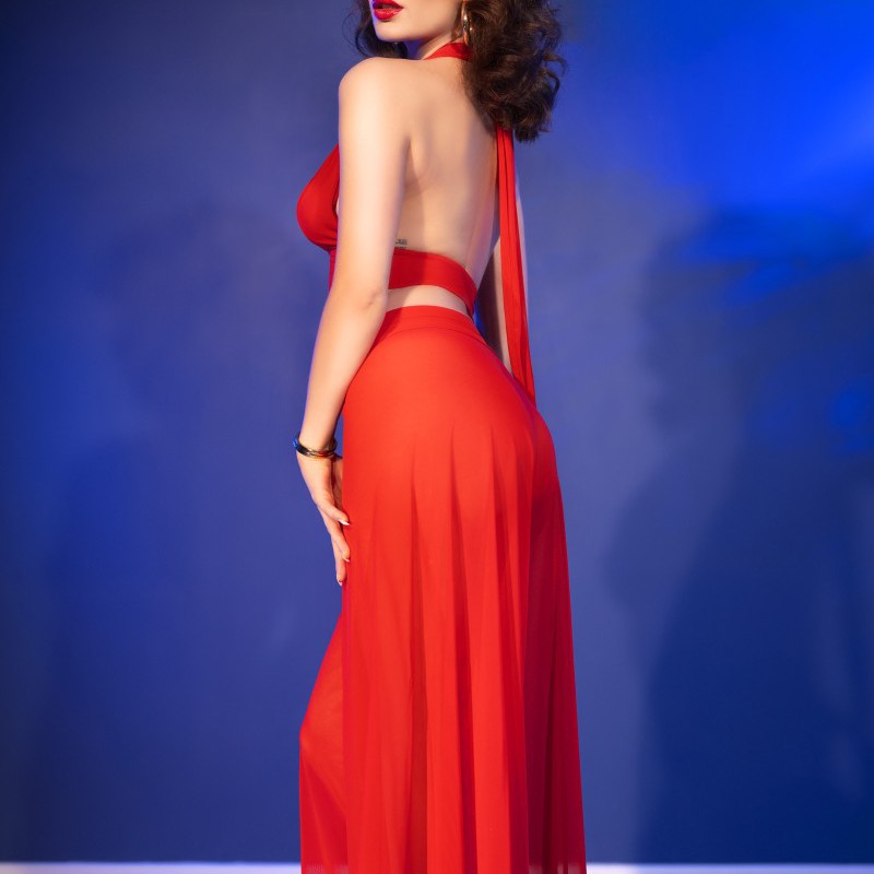 CONJUNTO DE 3 PEÇAS CR-4857 VERMELHO CHILIROSE