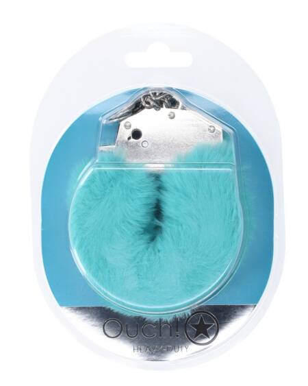 ALGEMAS COM PELÚCIA HEAVY-DUTY FLUFFY AZUL OUCH!