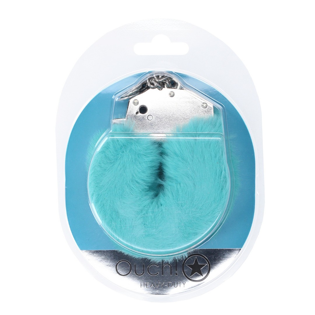 ALGEMAS COM PELÚCIA HEAVY-DUTY FLUFFY AZUL OUCH!