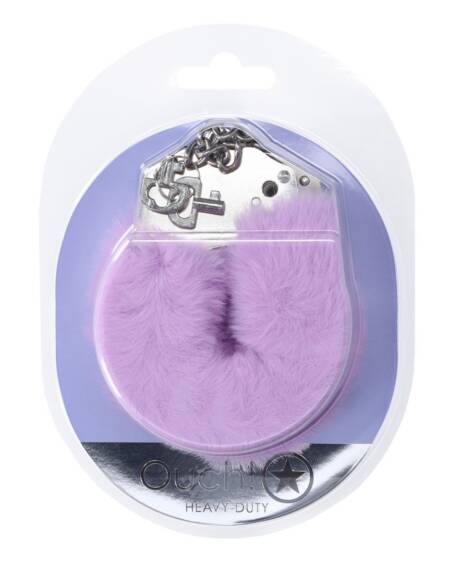 ALGEMAS COM PELÚCIA HEAVY-DUTY FLUFFY LAVENDER OUCH!