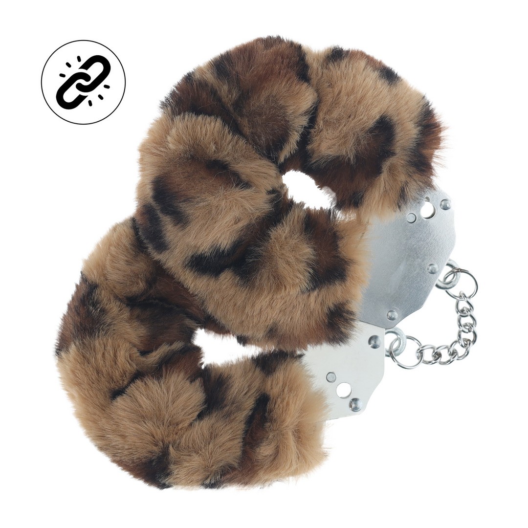ALGEMAS COM PELÚCIA HEAVY-DUTY FLUFFY LEOPARD OUCH! - Image 3