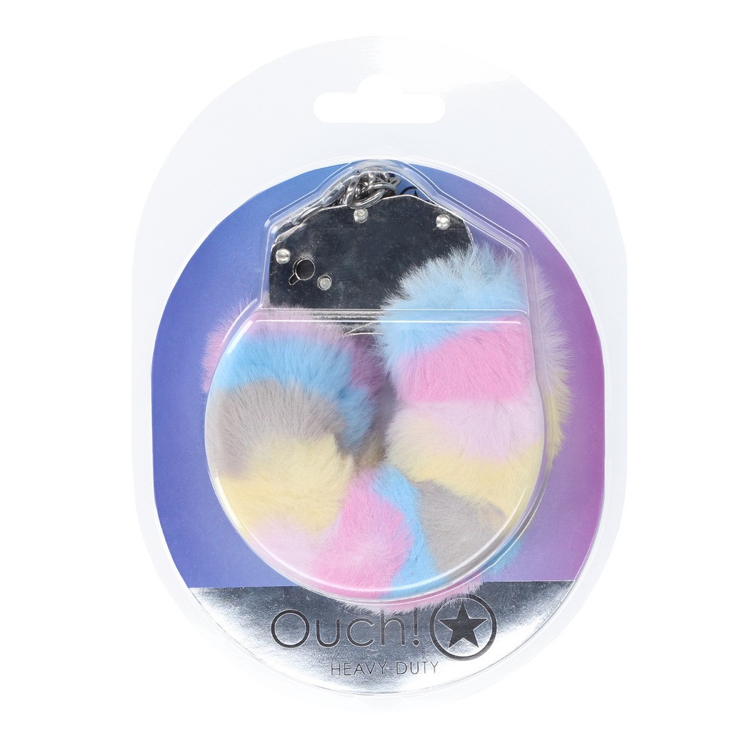 ALGEMAS COM PELÚCIA HEAVY-DUTY FLUFFY MULTICOLOR 2 OUCH!