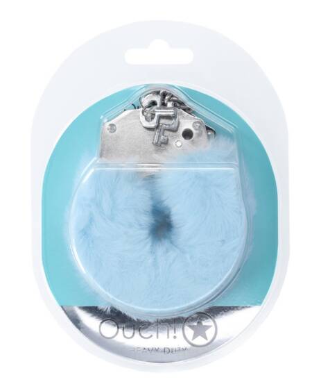 ALGEMAS COM PELÚCIA HEAVY-DUTY FLUFFY POWDER BLUE OUCH!