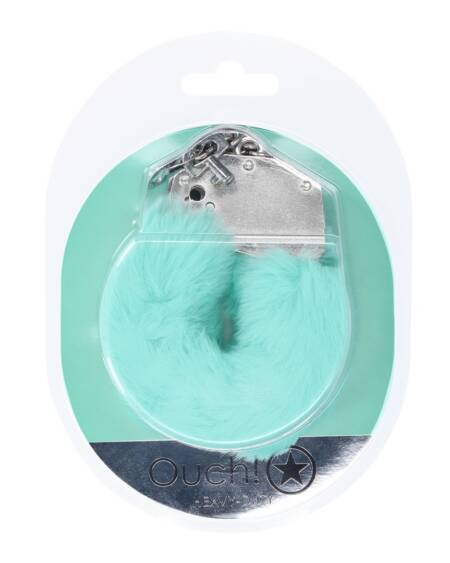 ALGEMAS COM PELÚCIA HEAVY-DUTY FLUFFY POWDER GREEN OUCH!