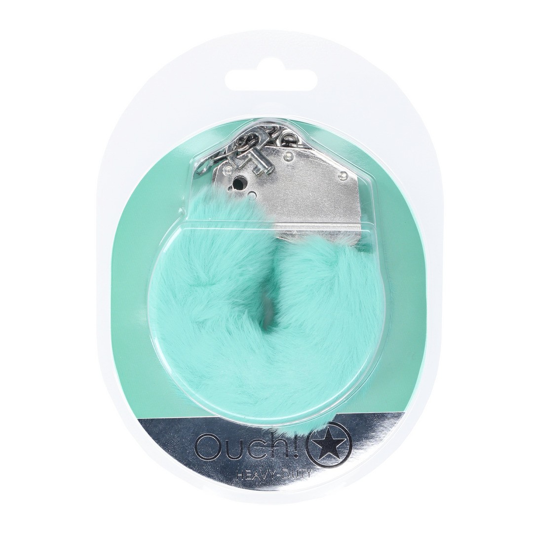 ALGEMAS COM PELÚCIA HEAVY-DUTY FLUFFY POWDER GREEN OUCH!