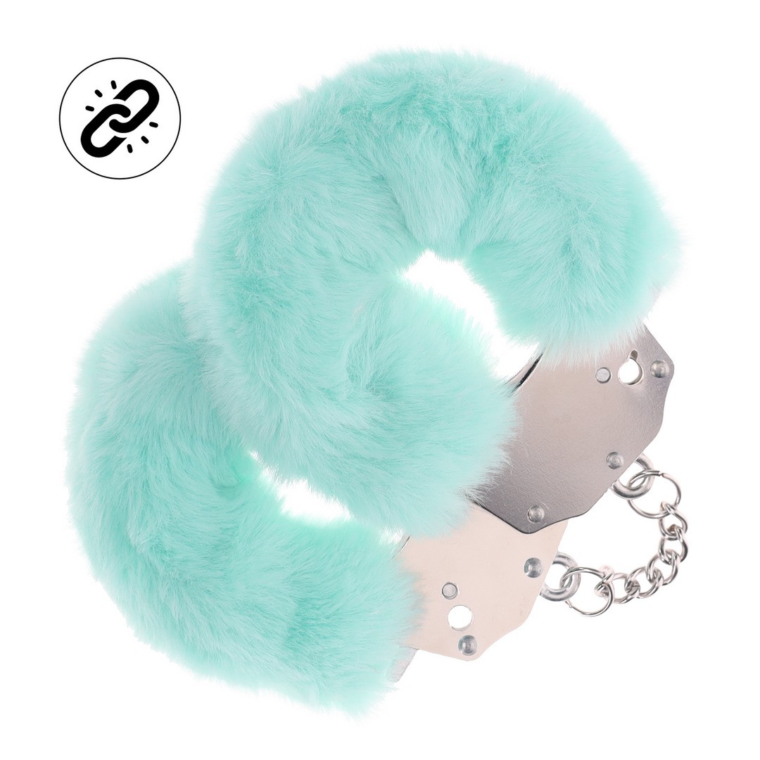 ALGEMAS COM PELÚCIA HEAVY-DUTY FLUFFY POWDER GREEN OUCH! - Image 3