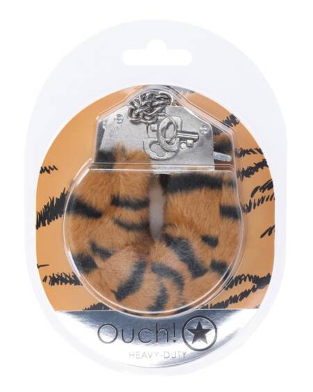 ALGEMAS COM PELÚCIA HEAVY-DUTY FLUFFY TIGER OUCH!