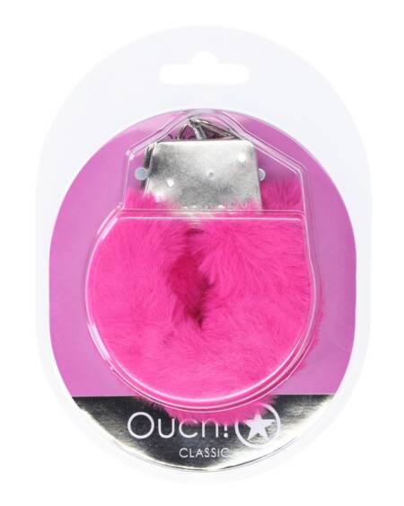ALGEMAS COM PELUCHE CLASSIC FLUFFY ROSA OUCH!