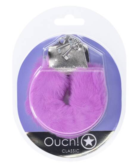 ALGEMAS COM PELUCHE CLASSIC FLUFFY ROXO OUCH!
