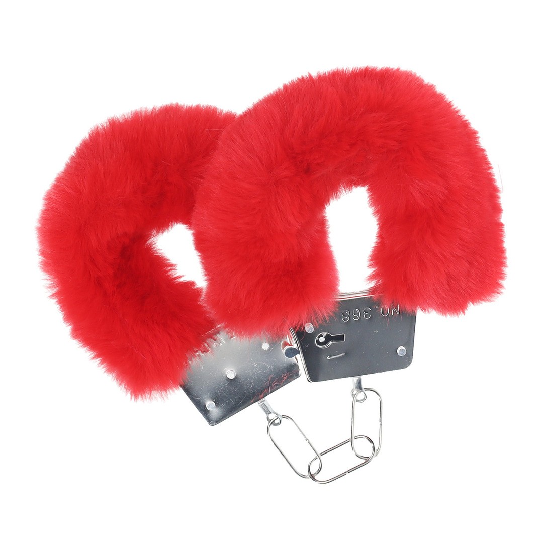 ALGEMAS COM PELUCHE CLASSIC FLUFFY VERMELHO OUCH! - Image 3