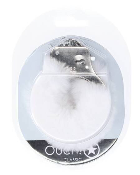 ALGEMAS COM PELUCHE CLASSIC FLUFFY BRANCO OUCH!