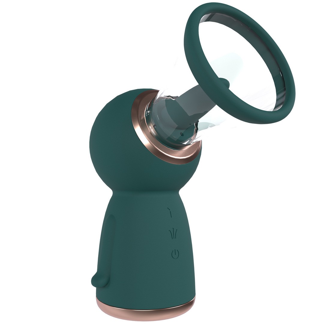 BOMBA PARA VULVA E SEIOS EXQUISITE FOREST GREEN PUMPED - Image 4