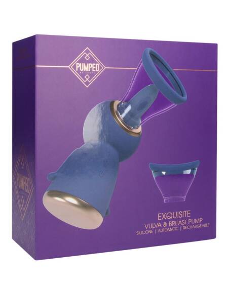 BOMBA PARA VULVA E SEIOS EXQUISITE ROXO PUMPED