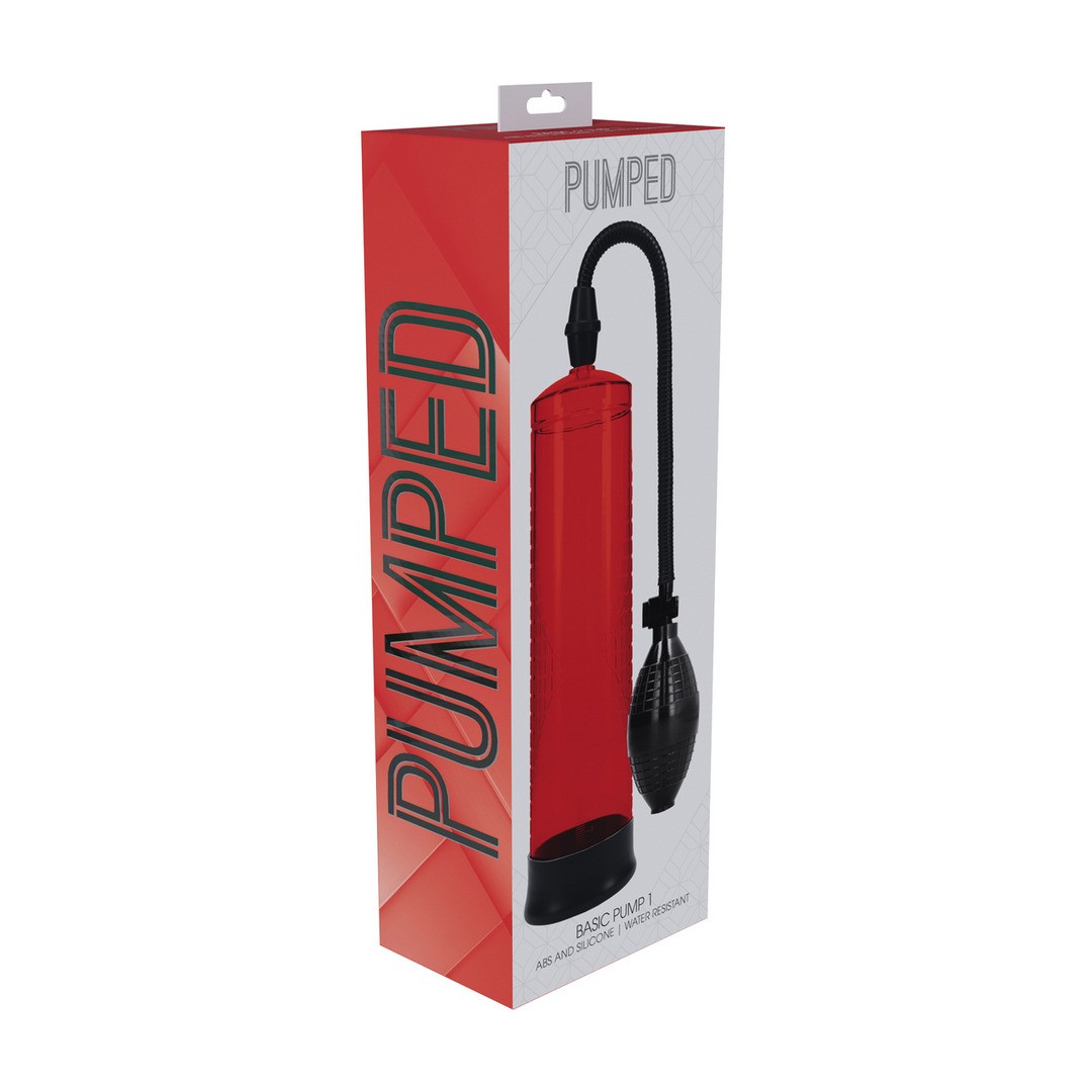 BOMBA PARA O PÉNIS BASIC PUMP 1 VERMELHO PUMPED