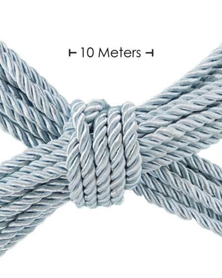 CORDA DE POLIÉSTER PARA BONDAGE 32.8 FT / 10 M AZUL POWDER OUCH!