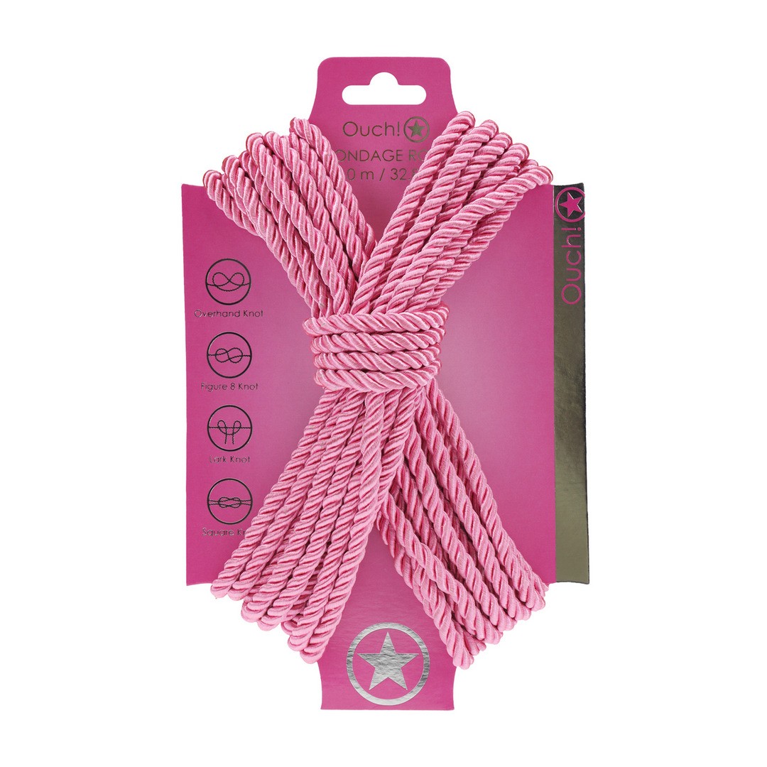 CORDA DE POLIÉSTER PARA BONDAGE 32.8 FT /10 M ROSA OUCH! - Image 3