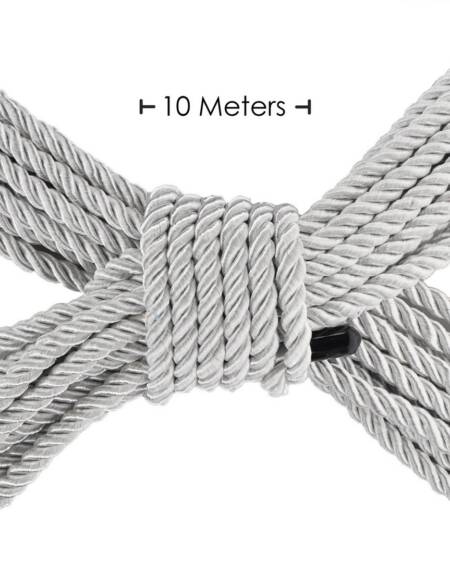 CORDA DE POLIÉSTER PARA BONDAGE 32.8 FT /10 M PRATA OUCH!