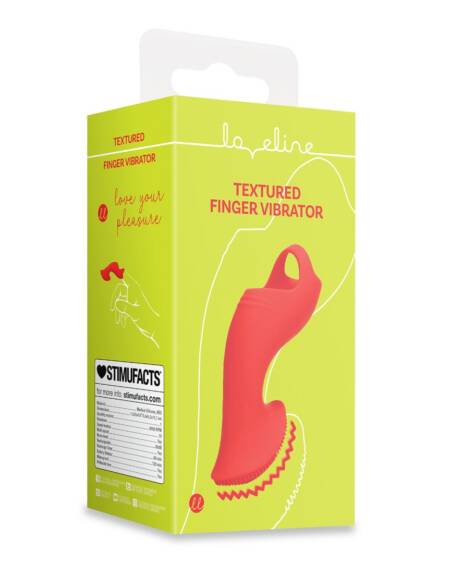 VIBRADOR DE DEDO COM TEXTURA SUNRISE RED LOVELINE