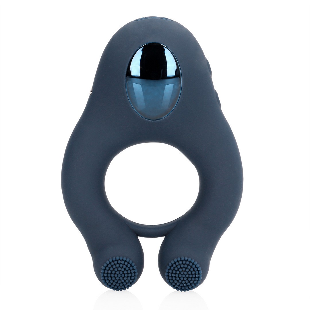 ANEL VIBRATÓRIO COM ESTIMULAÇÃO CLITORIANA AZUL ÍNDIGO LOVELINE - Image 5