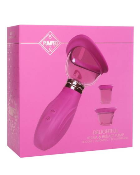 BOMBA PARA VULVA E SEIOS DELIGHTFUL ROSA PUMPED