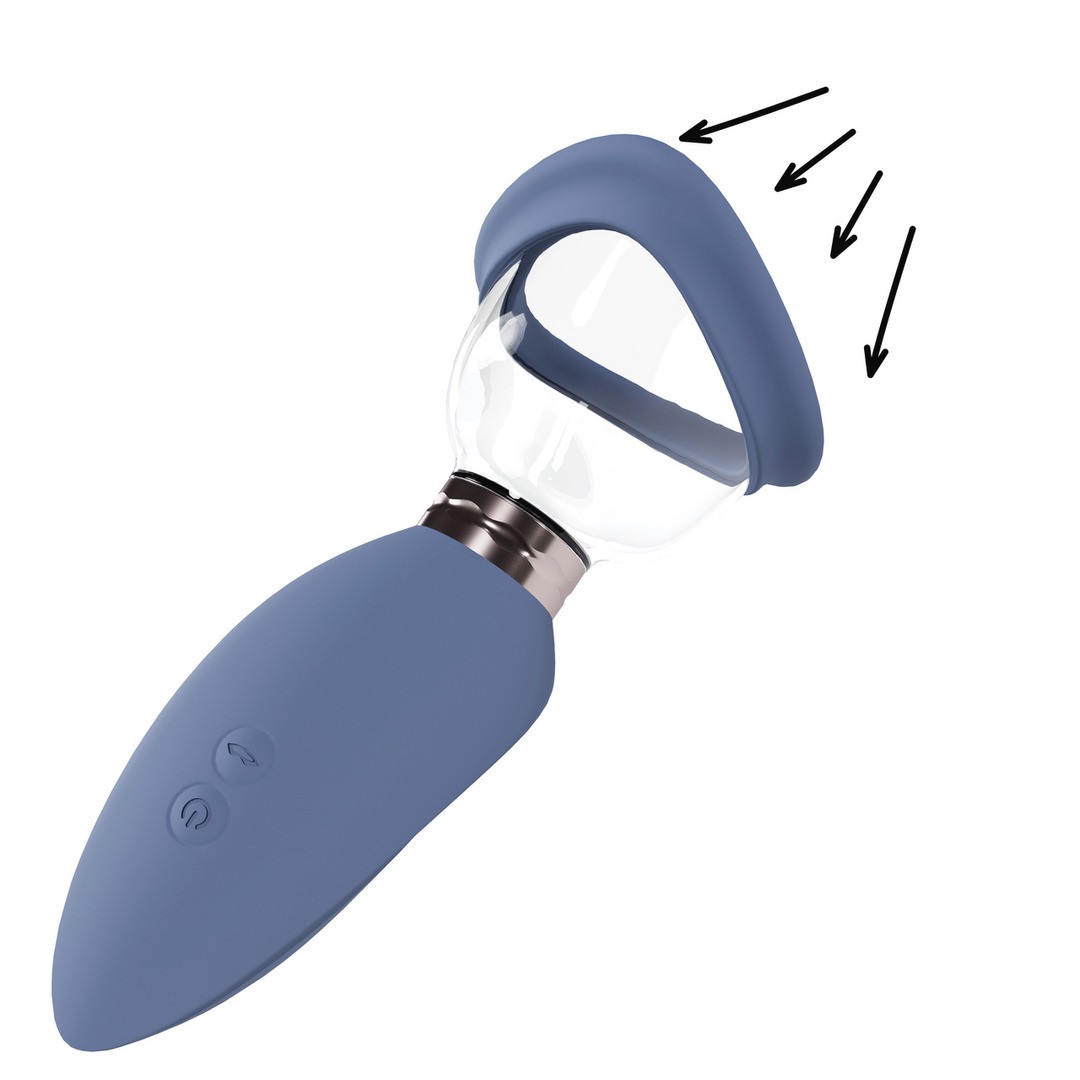 BOMBA PARA VULVA E SEIOS AROUSING BLUE PUMPED - Image 6