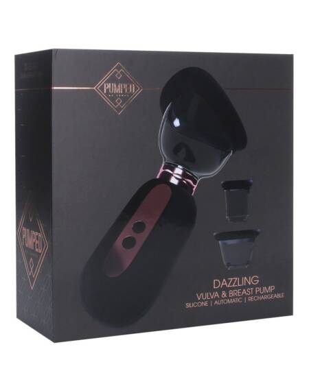 BOMBA PARA VULVA E SEIOS DAZZLING PRETA PUMPED