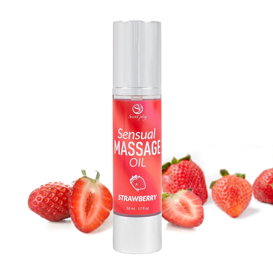 ÓLEO DE MASSAGEM AROMA MORANGO 50 ML SECRET PLAY - Image 5