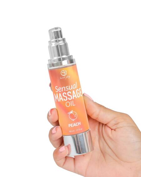 ÓLEO DE MASSAGEM AROMA PÊSSEGO 50 ML SECRET PLAY