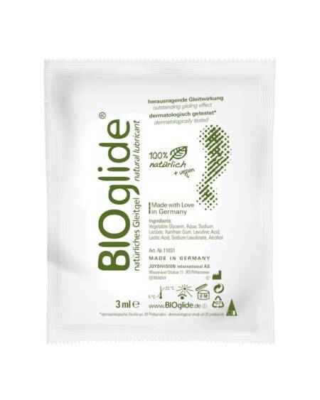 SAQUETA LUBRIFICANTE BIOGLIDE 3 ML