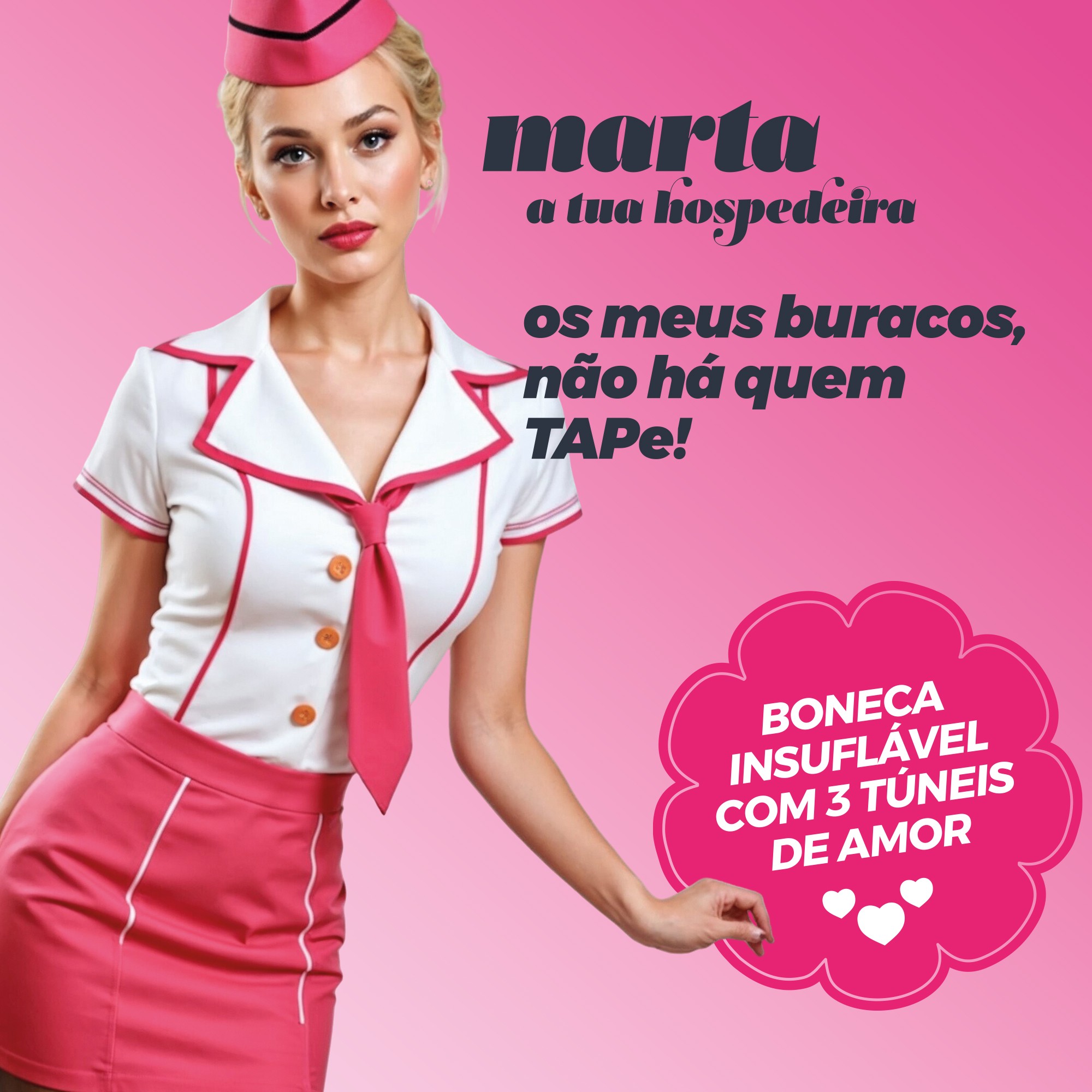 MARTA LA AZAFATA MUÑECA INFLABLE RUBIA CRUSHIOUS - Image 10